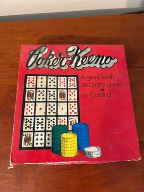 Poker Keeno Family Party Game vintage Complete Set instructions